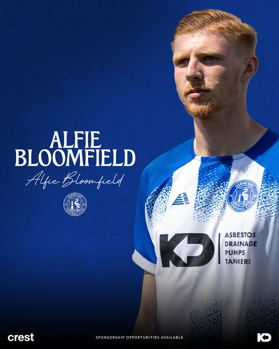 ✍️ | 𝗪𝗘𝗟𝗖𝗢𝗠𝗘, 𝗔𝗟𝗙𝗜𝗘 𝗕𝗟𝗢𝗢𝗠𝗙𝗜𝗘𝗟𝗗!

Alfie Bloomfield lit up the Isthmian South East Division in 24/25, scoring 12 goals in 27 appearances and helping Beckenham Town secure key wins against Ramsgate and Lancing. ⚽️

#HBFC | #WeAreTheBay