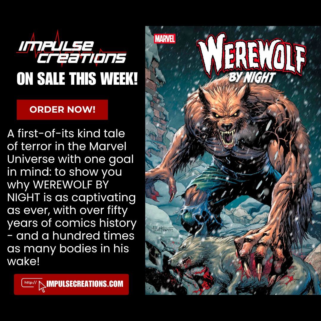 Impulse Creations (@impulsec) on Twitter photo From the director of the critically-acclaimed Marvel Studios Special Presentation WEREWOLF BY NIGHT, MICHAEL GIACCHINO!
On sale this week!
impulsecreations.com/collections/ne… <a href="/m_giacchino/">Michael Giacchino</a> <a href="/Da_Mess/">David Messina</a> <a href="/TylerKirkhamArt/">Tyler Kirkham</a> <a href="/MarvelComicsHQ/">Marvel Comics</a> From the director of the critically-acclaimed Marvel Studios Special Presentation WEREWOLF BY NIGHT, MICHAEL GIACCHINO!
On sale this week!
impulsecreations.com/collections/ne… <a href="/m_giacchino/">Michael Giacchino</a> <a href="/Da_Mess/">David Messina</a> <a href="/TylerKirkhamArt/">Tyler Kirkham</a> <a href="/MarvelComicsHQ/">Marvel Comics</a>