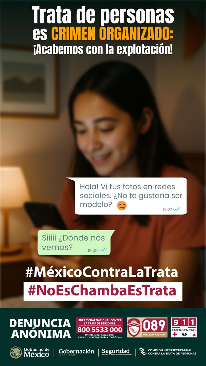 🔵Día Mundial contra la Trata de Personas
 🚨¡Denunciar es salvar vidas!
📲 Si tienes información sobre posibles casos de trata, denuncia de forma segura y anónima al 089 o acude a nuestros Centros de Denuncia.
#contralatratadepersonas #FiscalíaNL #TrataDePersonas