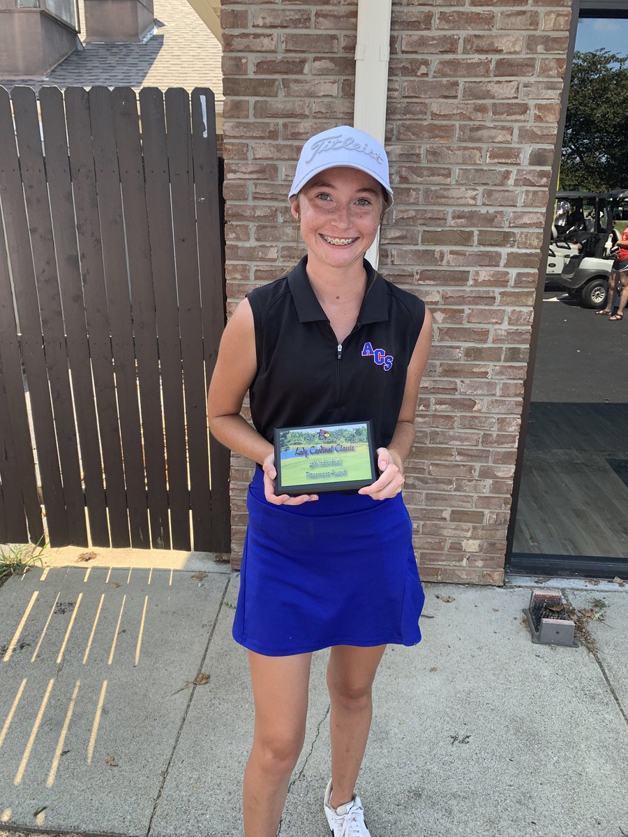Ella Anderson fires an 81 today to earn 4th place individual today!!!  Congratulations Ella!