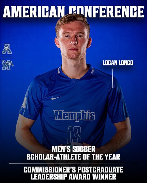 𝙏𝙤𝙥 𝙤𝙛 𝙩𝙝𝙚 𝘾𝙡𝙖𝙨𝙨 🥇

Congratulations to Logan Longo on being named the <a href="/American_Conf/">The American</a> men’s soccer Scholar-Athlete of the Year and earning the 2024-25 Commissioner’s Postgraduate Leadership Award!

🔗 gotigersgo.me/45yz8hB