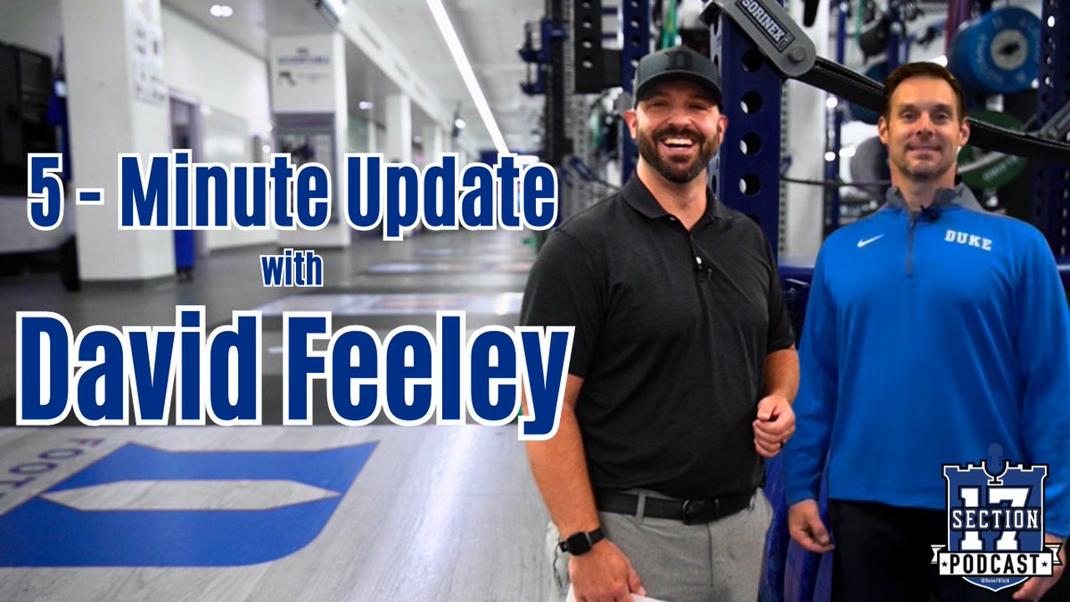 Our guy <a href="/tbkennedy22/">Brian Kennedy</a> spent some time with <a href="/Coach_DFeeley/">David Feeley</a> to get an update on the offseason in the Duke weight room. Oh <a href="/Dewaynecarter0/">DeWayne Carter</a> you might want to watch. 😜 

👀 🎥 🔗⬇️

youtu.be/3N1zokQCMIM?si…