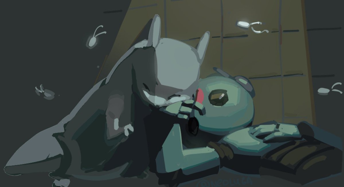 #Rainworld 
slugcat being a slugkitty
