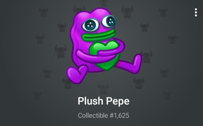 BREAKING: Plush Pepe NFT #1625 was sold for 6,890 $TON / $23,219