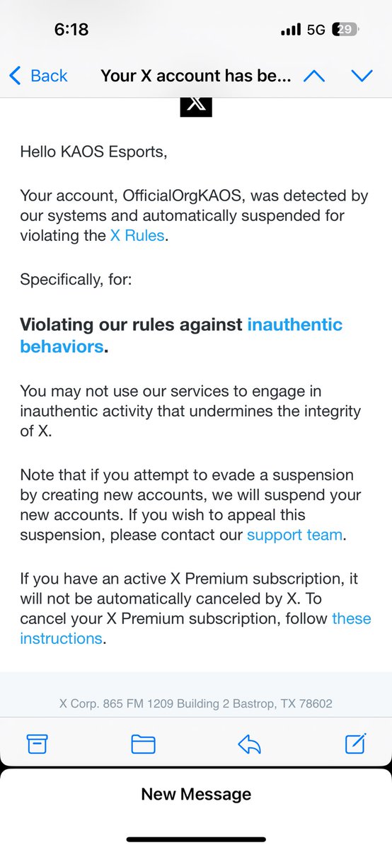 How the heck does our account get suspended for this?  I don’t even know what this means. The only recent thing posted was calling out <a href="/evo9x/">Evo9X Apparel</a> for the lies they are trying to sell everyone. Pointing out facts and showing support for such a superior company in every way <a href="/exclaimgg/">Exclaim</a>