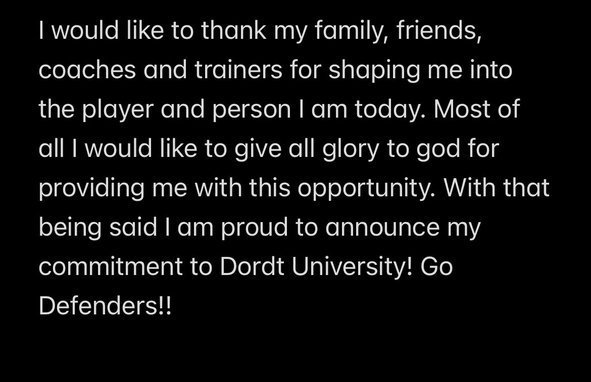 Leyton Gerleman (@leytongerleman) on Twitter photo Proud to announce my commitment to Dordt University #rolldefenders!!
<a href="/DordtFB/">Dordt Football</a> <a href="/BMcCormick08/">Brandon McCormick</a>
<a href="/coach_penner/">Joel Penner</a> Proud to announce my commitment to Dordt University #rolldefenders!!
<a href="/DordtFB/">Dordt Football</a> <a href="/BMcCormick08/">Brandon McCormick</a>
<a href="/coach_penner/">Joel Penner</a>