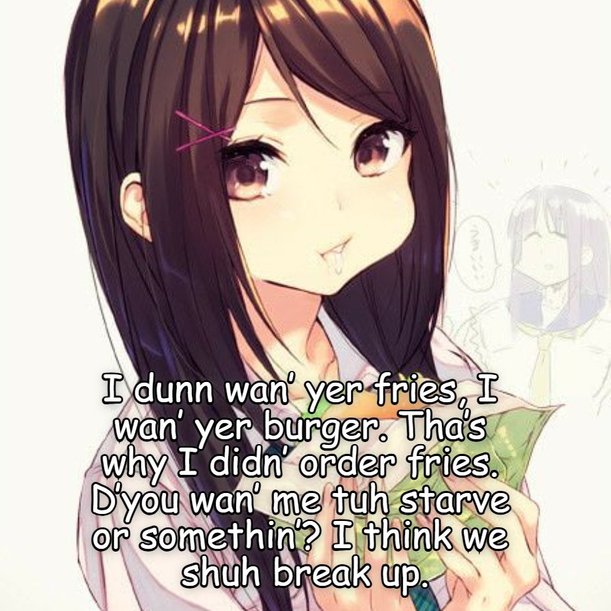 Why are guys so stingy about letting me eat their food? Super annoying. Just let me eat! I don't even eat breakfast most days! Damn.