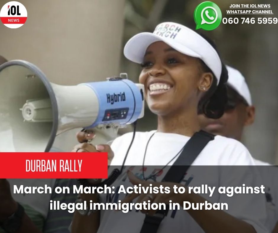 IOL's tweet photo. March on March: Activists to rally against illegal immigration in Durban
#ImmigrationMarch #DurbanProtest #BorderSecurity
https://t.co/jag9RudcqY https://t.co/y3eTY67Pcb