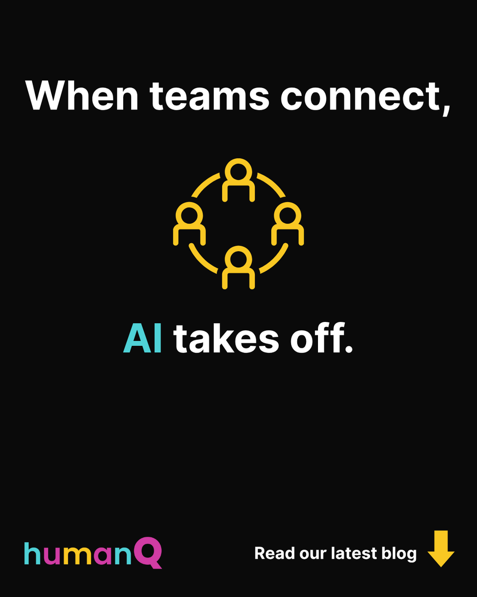 gethumanq's tweet photo. Everyone’s talking AI. But disconnection—not automation—is the real risk.
Without clarity, teams stall. And so does AI.
QPods fuel momentum through fast, structured clarity.

👉 Read more: https://t.co/GdKWmQPK7q
#QPods #TeamActivation #AI4HumansbyHumans #AIReadiness https://t.co/mBA7VBnOOr