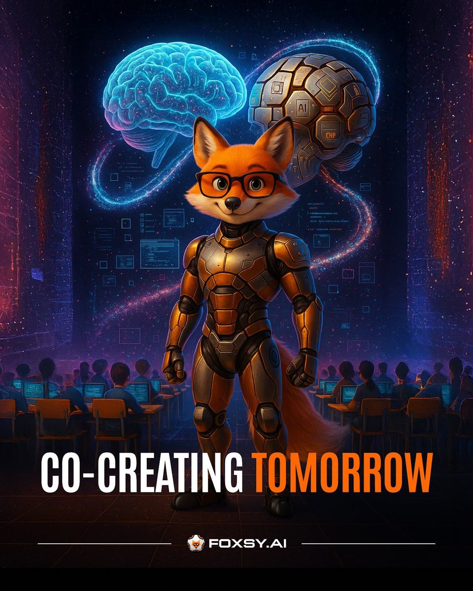 foxsy_ai's tweet image. Legacy systems teach what to think 🧠
Foxsy empowers students to teach machines how to think💡
This isn’t a classroom — it’s co-evolution 🔁
And $FOXSY is your invitation.
@PulsarMvX send 500 FOXSY to 100 reactions
#FutureLearning #AIxStudent