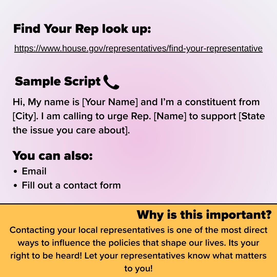 📞 Whether it's about education, healthcare, or equality, your input matters. Find your local, state, and federal reps and let them know what you care about. Change starts with action. 💪 

#TakeActionTuesday #CivicEngagement #WomenNC #CallYourReps