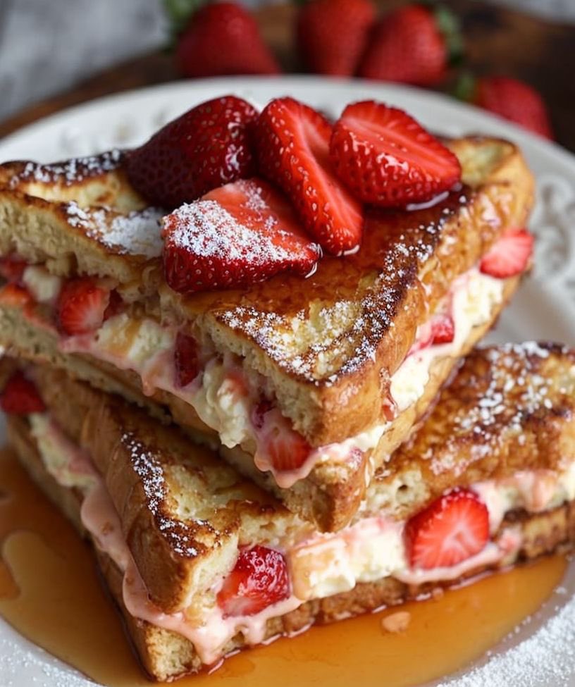 Strawberries and Cream French Toast