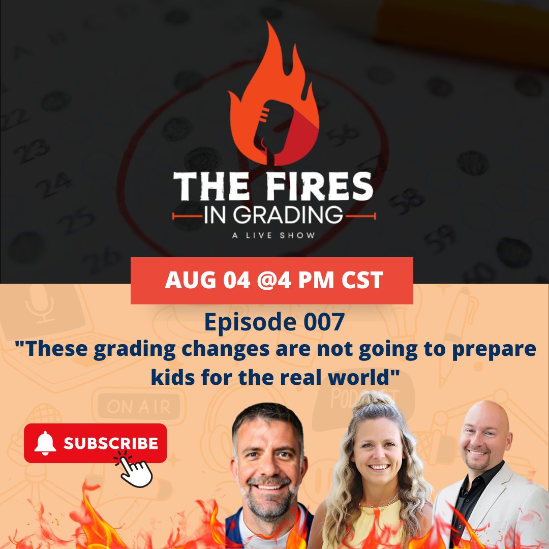 🎙 Episode 7: “These changes won’t prepare kids for the real world”
📅 Live on August 4 | 🕓 4:00 PM CST

It’s one of the most common pushbacks to grading reform—but is it true? In this episode, we take on the “real world” myth and explore what students actually need to succeed