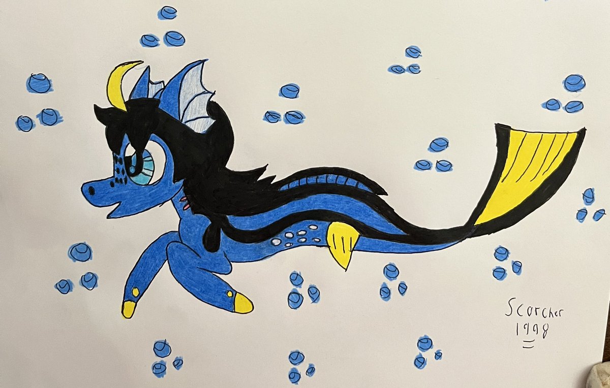 Art fight 2025 - blue 

Friendly fire for mermaidrian of their mlp seapony oc blue having fun in the sea 

Hope you like it 

#artfight #artfight2025 #friendlyfire #drawing #sfw #fullbody #feral #mlp #mylittlepony #oc #seapony #mermaid