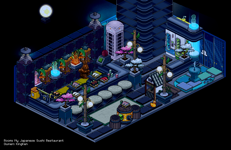 Extraken (@extrakenstudios) on Twitter photo My entry for the <a href="/HabboOrigins/">Habbo Hotel: Origins</a> sushi building comp.
Wanted a more urban/city vibe! I had fun building this and improving my built skills on origins hehe
#habbo #habboorigins My entry for the <a href="/HabboOrigins/">Habbo Hotel: Origins</a> sushi building comp.
Wanted a more urban/city vibe! I had fun building this and improving my built skills on origins hehe
#habbo #habboorigins
