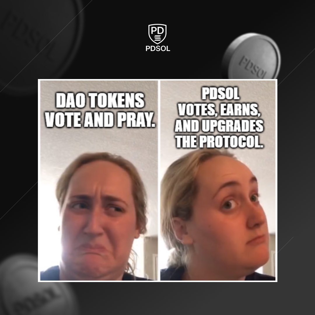 PdSol_Official's tweet photo. DAO Tokens: Vote and pray.

PDSOL: Votes, earns, and upgrades the protocol power with purpose, not just hope.

#PDSOL #DeFi #Solana https://t.co/bHDCPFW9B7
