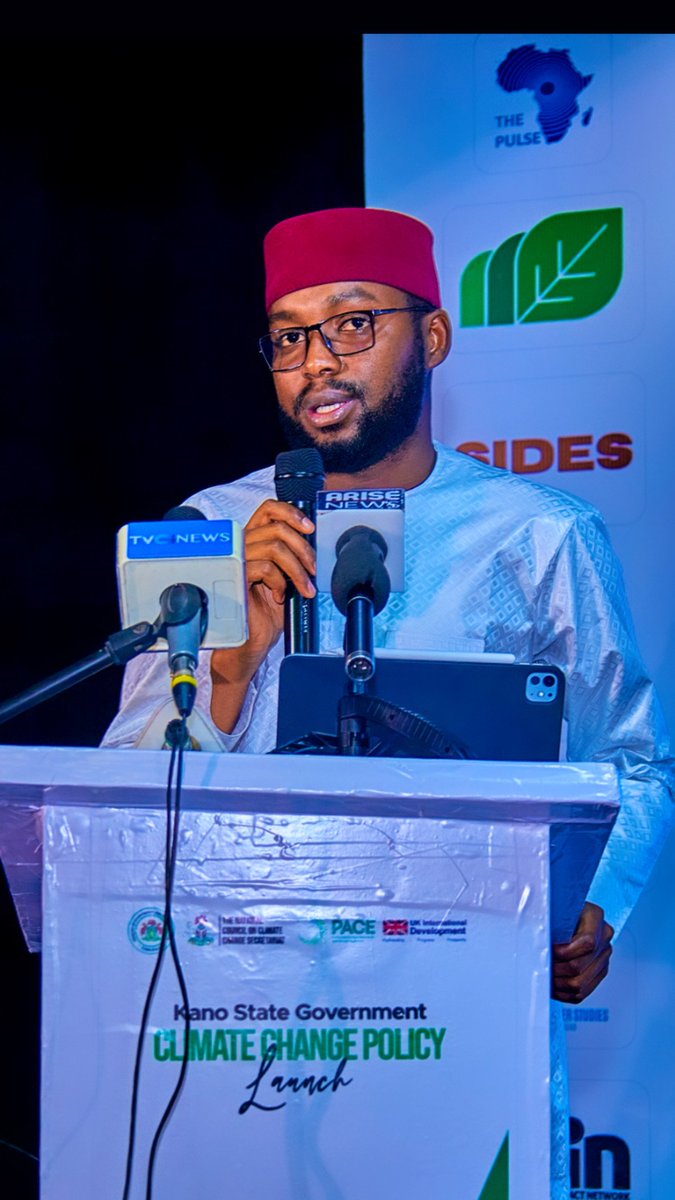 DahirMHashim's tweet image. Today marks a significant milestone in our climate journey as we officially launched the Kano State Climate Change Policy. I am deeply honoured by the presence of His Excellency, the Executive Governor of Kano State, Alhaji Abba Kabir Yusuf, whose unwavering leadership continues…