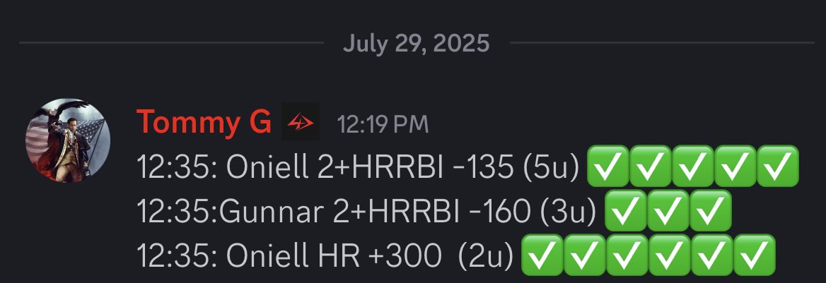 ✅✅ BANNNNNNNNNNG!!!!! ✅✅

Rough day yesterday…

But what do we say to the God of Death…

NOT TODAY!!!!!!!

GUNNAR HERBIES ✅
O’NEILL HERBIES ✅
O’NEILL HOMER ✅