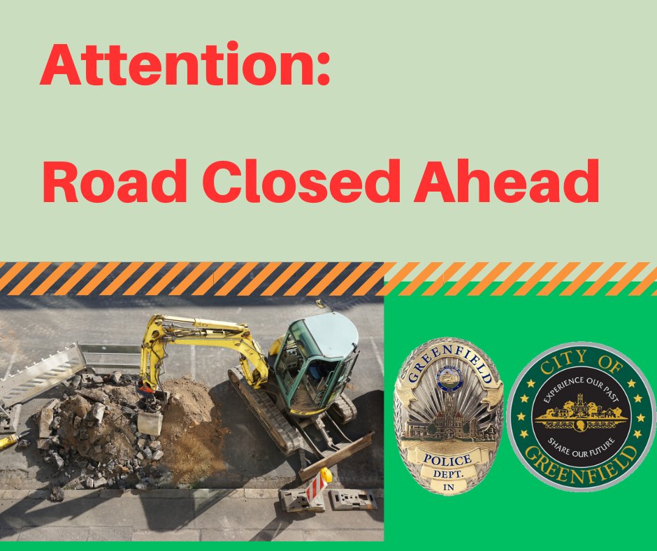 Great news for this Tuesday afternoon.
Meridian Road is OPEN 3 whole days early!  Thanks to the Greenfield Street and Wastewater Utility Departments for working hard on this project to get it done so quickly.
#teamwork #roadwork
