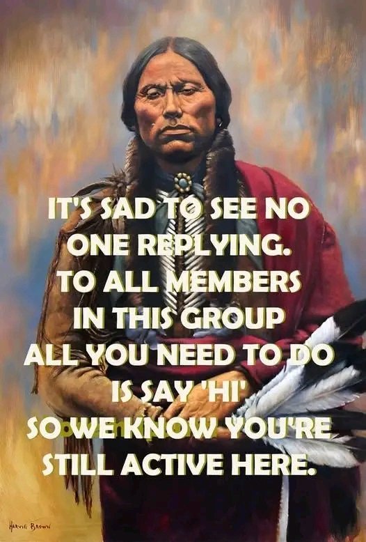 We need a big A'ho 
Proud to be Native American