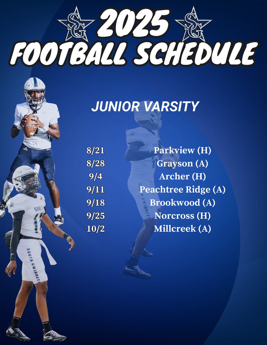 AJ ( CERTIFIED ) Sneed (@ajsneed_7) on Twitter photo South Gwinnett JV Football Schedule 🏈 <a href="/SGHFootball/">South Gwinnett Football</a> <a href="/CoachBryanLamar/">Bryan Lamar</a> <a href="/CoachM_Gray/">Michael Gray</a> <a href="/zaymartin2410/">Coach Martin</a> <a href="/gwinncorecruits/">Gwinnett County Recruits</a> <a href="/NEGARecruits/">Northeast Georgia Recruits</a> <a href="/RecruitGeorgia/">Recruit Georgia</a> South Gwinnett JV Football Schedule 🏈 <a href="/SGHFootball/">South Gwinnett Football</a> <a href="/CoachBryanLamar/">Bryan Lamar</a> <a href="/CoachM_Gray/">Michael Gray</a> <a href="/zaymartin2410/">Coach Martin</a> <a href="/gwinncorecruits/">Gwinnett County Recruits</a> <a href="/NEGARecruits/">Northeast Georgia Recruits</a> <a href="/RecruitGeorgia/">Recruit Georgia</a>