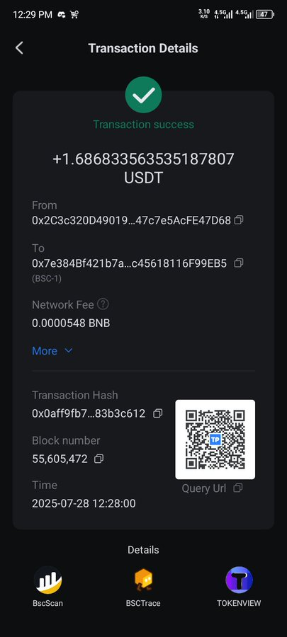 defaggg1's tweet photo. This is why token pocket is the best they've a minimal or low-gas fee . I'm really happy I encountered token pocket quick #StablecoinWallet
@TokenPocket_TP

Zealy ID : darikrik33 https://t.co/MwcbZfVy0h