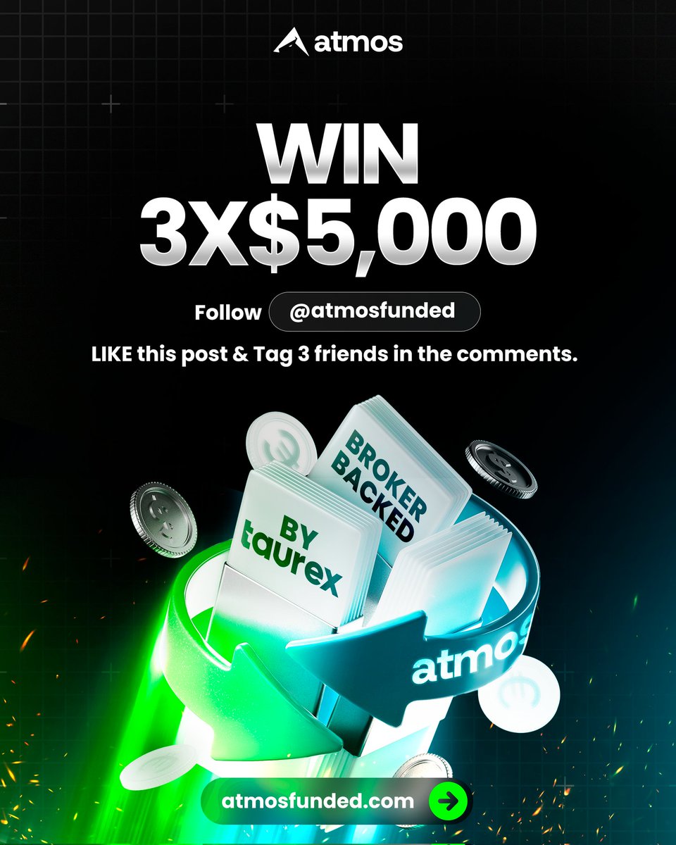 🎁🎁2x5k challenge accounts giveaway 🎁 🎁

Rules
1. Follow <a href="/Atmosfunded/">Atmos Funded</a> <a href="/fundedchemist/">Hafeez Rohela</a> <a href="/gaffapips/">GaffaPips</a>

Also, follow  <a href="/TCee_Forex/">TafadzwaChinyavada</a>

2. ⁠Like &amp; Repost 

3. ⁠Tag 3 traders in comments

Winners in 72hrs