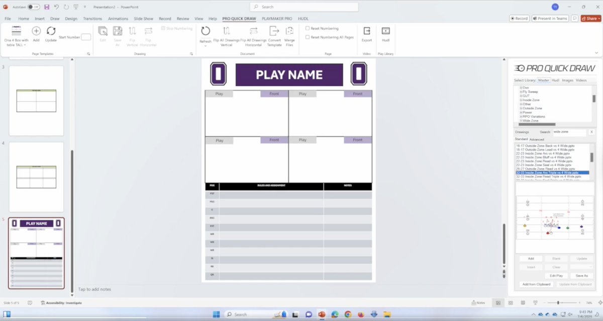 A glimpse at how <a href="/TYash42/">Coach Tom Yashinsky</a> customizes his PQD templates to maximize their utility and have the look and feel of Onalaska Football. 

Watch the full video below for great template examples and inspiration⬇️