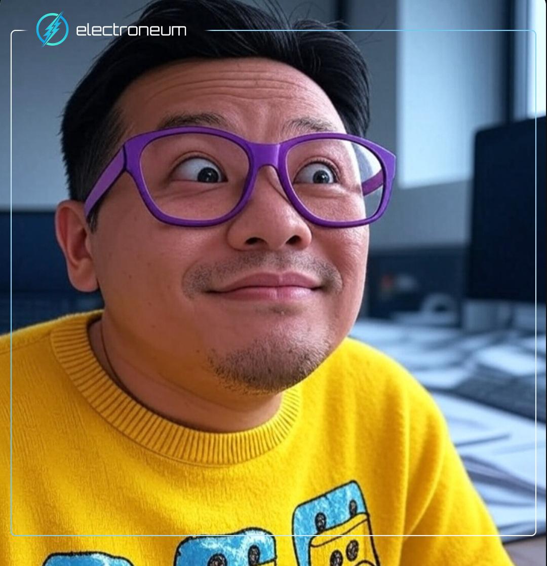 electroneum (@electroneum) on Twitter photo The look a Dev gives when they use the <a href="/electroneum/">electroneum</a> blockchain for the first time. 👀❤️🔥 The look a Dev gives when they use the <a href="/electroneum/">electroneum</a> blockchain for the first time. 👀❤️🔥