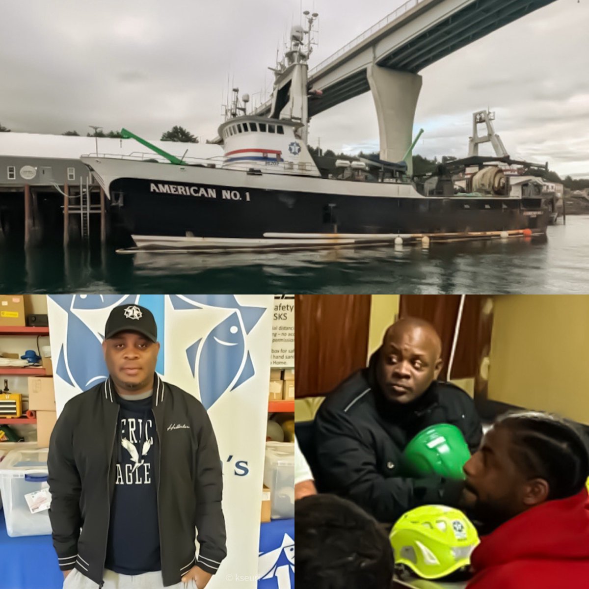 kseuri's tweet image. Pride in profession: recognizing 3-year crew Jhamilton Norales. J works as a fish processor and relief cook aboard the AMERICANNo1. See you in Kodiak - keep up the good work.

#FishFinest WildAlaskaSole