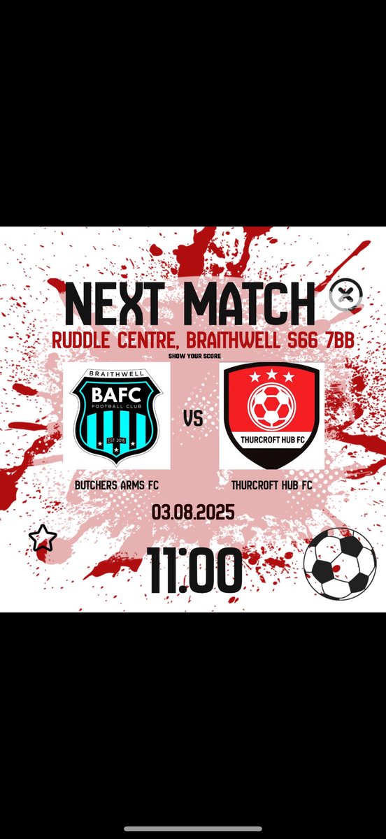 Our next friendly lined up for this Sunday away against Butchers Arms FC ⚽️

📆 03.08.2025

⏰ 11:00am

📍Ruddle Centre, Braithwell, S66 7BB

#UTH 🟢⚫️