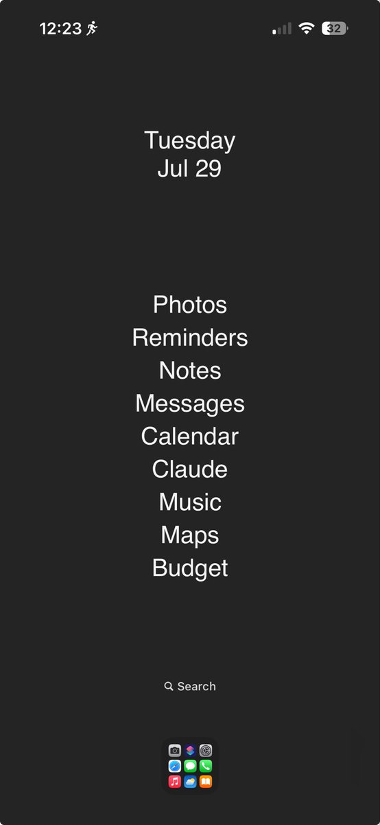 My latest obsessions/interests (in no particular order):

- single utility devices/tools (camera, iPod, journal, etc)
- modding my old Gameboy Advance
- coding
- my new minimal iPhone Home Screen