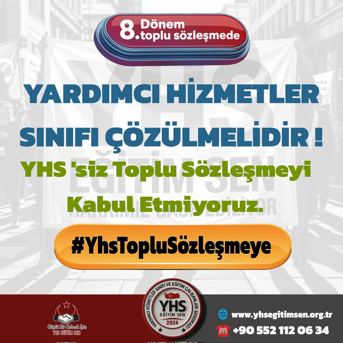 #YhsTopluSözleşmeye
#YardımcıHizmetlerSınıfı
<a href="/tcbestepe/">T.C. Cumhurbaşkanlığı</a> <a href="/RTErdogan/">Recep Tayyip Erdoğan</a> <a href="/isikhanvedat/">Prof. Dr. Vedat Işıkhan</a> <a href="/ayyildirim1/">Ahmet Yiğit Yıldırım</a> <a href="/ahmetunluysafak/">Ahmet ÜNLÜ</a> <a href="/AhmetAYDIN_02/">Ahmet AYDIN</a>