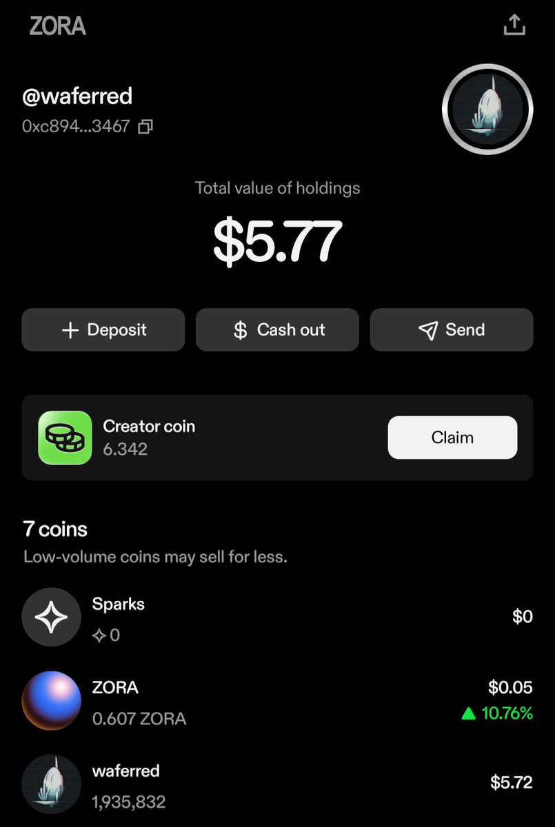 waferred's tweet image. Joined $ZORA recently. Posted some random stuffs and for some reason, I am getting value. 🤣

You might wanna check it yourselves. 🤝
zora.co/invite/waferred