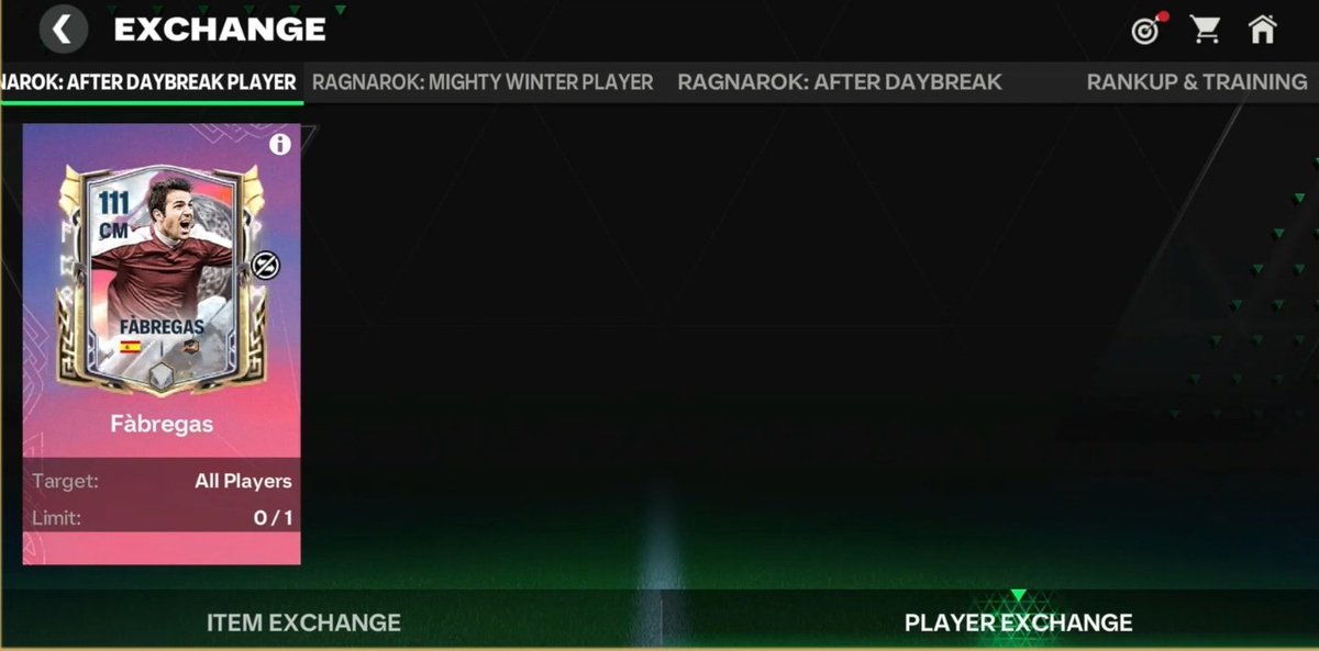 Fabregas in exchange