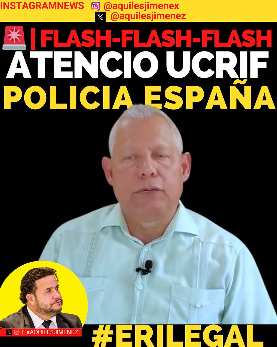 Aquiles Jimenez (@aquilesjimenez) on Twitter photo Atención <a href="/policia/">Policía Nacional</a> <a href="/interiorgob/">Ministerio del Interior</a> <a href="/MAECgob/">Ministerio de Asuntos Exteriores, UE y Cooperación</a> 🇪🇸 <a href="/EmbajadaESPenRD/">Embajada de España en Rep. Dominicana</a> <a href="/RDenEspana/">Embajada de la República Dominicana en España</a>
Ponemos en alerta a la Unidad Central de Redes de Inmigración Ilegal y Falsedades Documentales (UCRIF) de España 🇪🇸:
El individuo RAFAEL ANTONIO GUERRERO MÉNDEZ <a href="/CorrupcionalDes/">Corrupción al Desnudo</a> está intentando burlar Atención <a href="/policia/">Policía Nacional</a> <a href="/interiorgob/">Ministerio del Interior</a> <a href="/MAECgob/">Ministerio de Asuntos Exteriores, UE y Cooperación</a> 🇪🇸 <a href="/EmbajadaESPenRD/">Embajada de España en Rep. Dominicana</a> <a href="/RDenEspana/">Embajada de la República Dominicana en España</a>
Ponemos en alerta a la Unidad Central de Redes de Inmigración Ilegal y Falsedades Documentales (UCRIF) de España 🇪🇸:
El individuo RAFAEL ANTONIO GUERRERO MÉNDEZ <a href="/CorrupcionalDes/">Corrupción al Desnudo</a> está intentando burlar