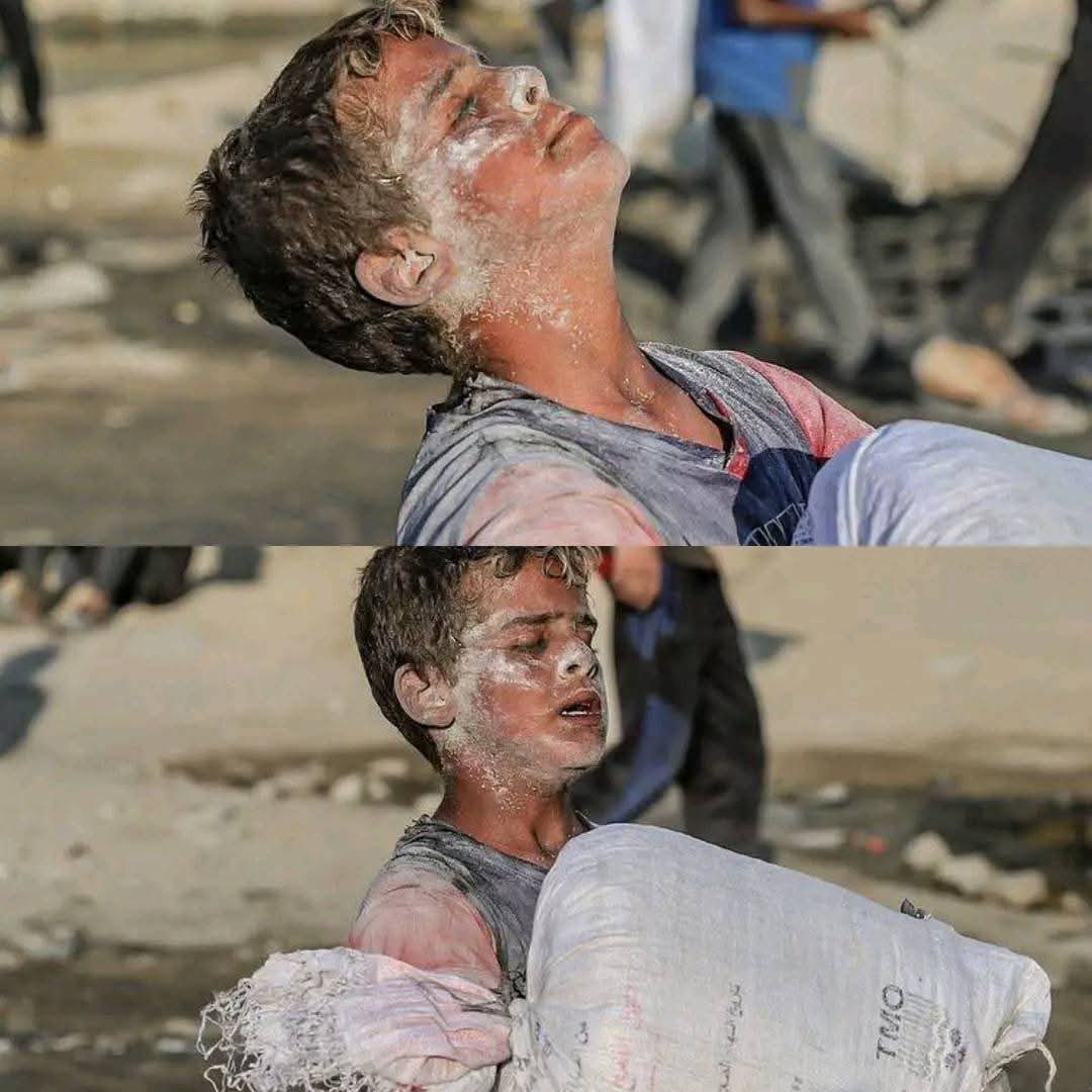 في غزة، لا يُعجن الخبزُ كما في سائر البلاد،
فالطّحين هناك مفقود،
والظّلم حاضرٌ في كل رَغيفٍ مؤجَّل…

جياعٌ تحت الحصار، تُقاتِلهم المجاعة، ويخذلهم العالمُ

#غزه_تموت_جوعاً 
#غزه_تباد_وتحرق