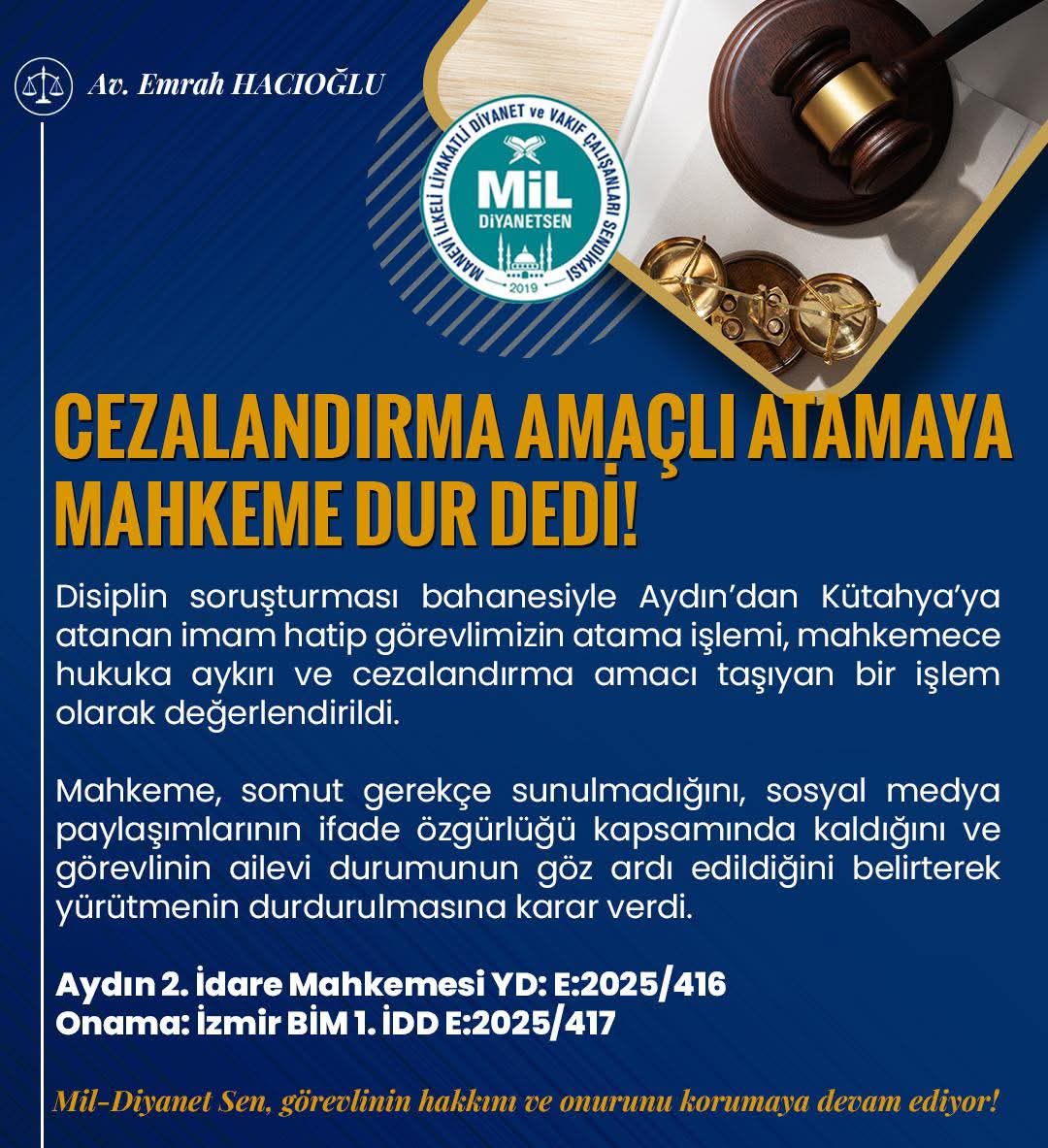 Mil-Diyanet Sen Isparta İl Başkanlığı (@mgnr050188) on Twitter photo 