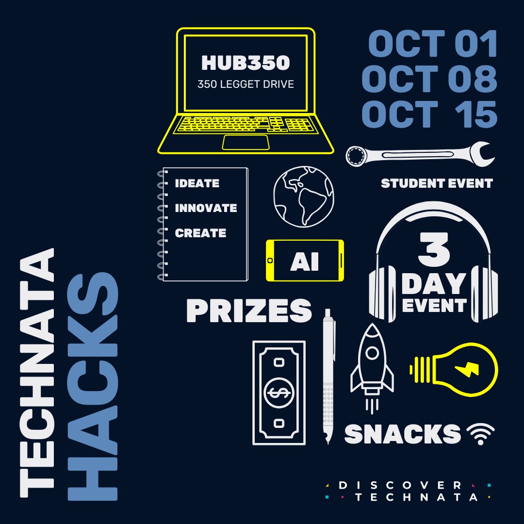 KanataNorthBA's tweet image. 🚀 Sponsor Technata Hacks ‘25 — Canada’s biggest hackathon in its largest tech park! 
OCT 1, 8, 15 at Hub350!

📩 erin@kanatanorthba.ca 
🔗 pdfs-of-qr-codes.s3.amazonaws.com/W8vj4c.pdf

@Ross_Video @Nokia @Ericsson @AlgonquinColleg @uOttawa @Carleton_U @OCDSB
#TechnataHacks #OttawaTech #KanataNorthBA