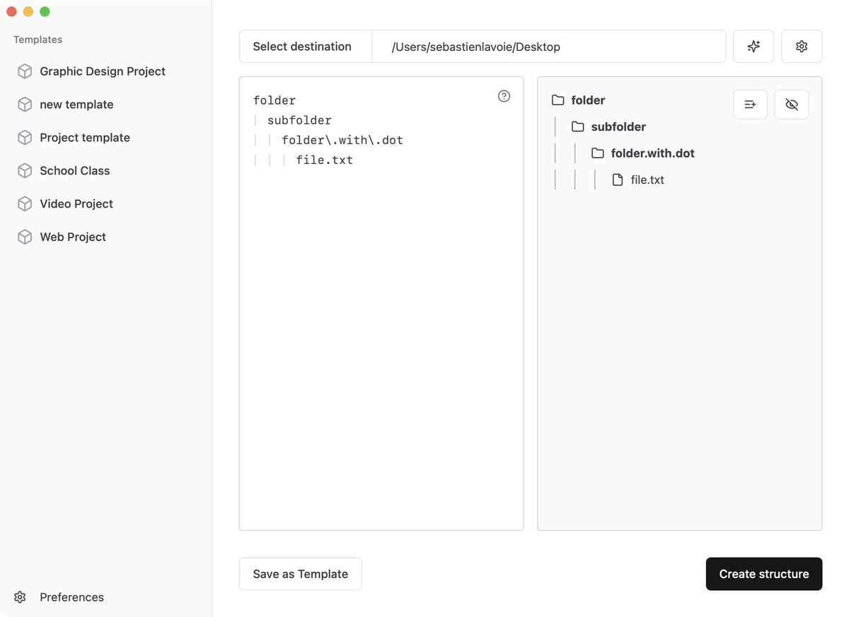 New version is out! Many improvements to templates, performance, and folder names can now have dots