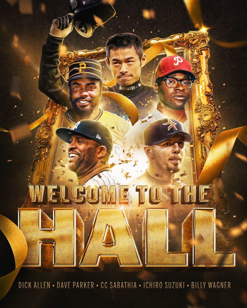 Saludos amigos 
Los últimos 5 exaltados al templo de los inmortales del béisbol de la MLB
