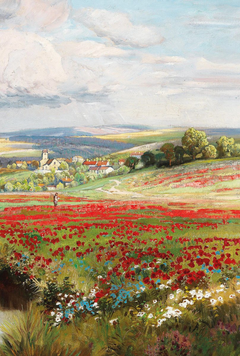 Arnegger. Detail from Summer Landscape, 19th Century.