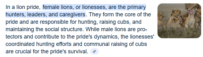 Lions gather in PRIDES not packs and the female are the primary leaders, but don't let reality get in the way of your idiotic misogynistic trash.