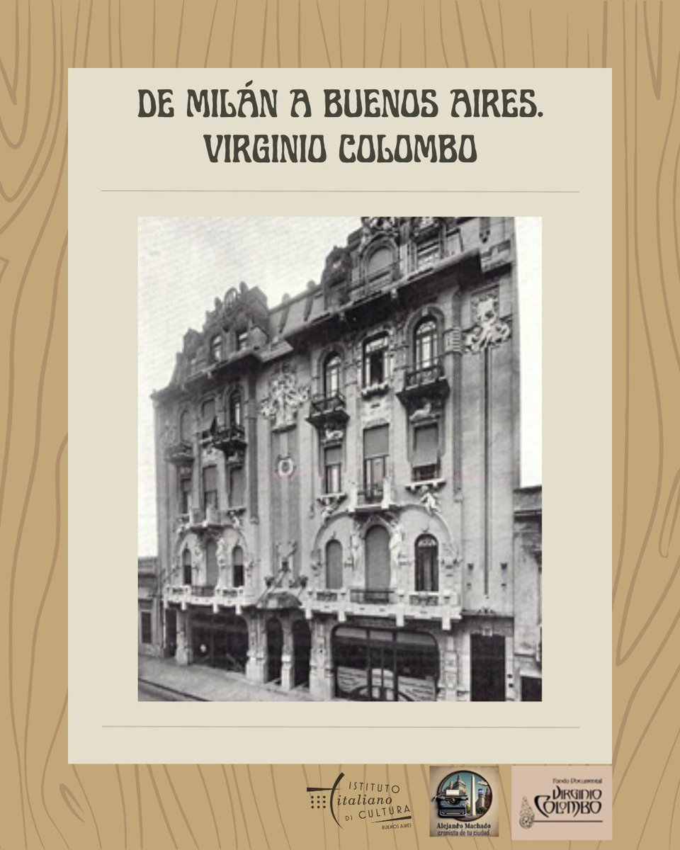 🇮🇹✨ ¡Actividad exclusiva para socios!
Te invitamos a descubrir el legado del arquitecto Virginio Colombo en un recorrido guiado por Alejandro Machado + visita a la muestra en <a href="/BCNArgentina/">Biblioteca del Congreso</a>.
Organiza el Fondo Documental y Fotográfico Virginio Colombo 
#VirginioColombo