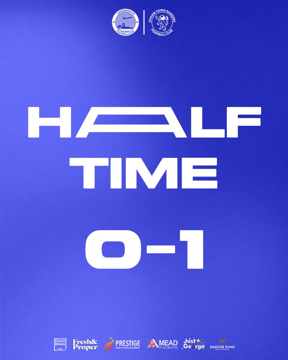 Soham Town Rangers FC (@sohamtownranger) on Twitter photo ⏰ (HT’) | ✈️ 0-1 🔵 |
Rose's goal is the difference heading into the break! 🙌
#STRFC ⏰ (HT’) | ✈️ 0-1 🔵 |
Rose's goal is the difference heading into the break! 🙌
#STRFC