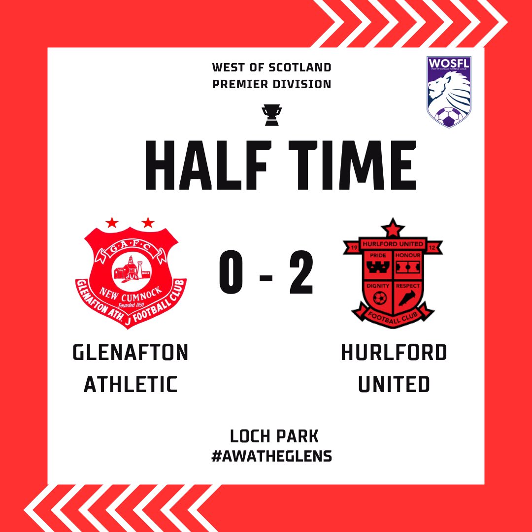 Glenafton Athletic (@glenaftonajfc) on Twitter photo 45’ | HALF TIME
#awatheglens 🔴⚪️ 45’ | HALF TIME
#awatheglens 🔴⚪️