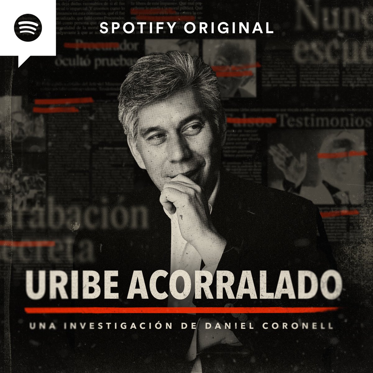 AdondeMedia's tweet photo. El expresidente Álvaro Uribe fue declarado culpable de fraude procesal y soborno a testigos. En Uribe Acorralado, Daniel Coronell revela cómo se gestó esta estrategia para manipular la justicia. Escúchalo en @Spotify. https://t.co/ImimfgLSPK