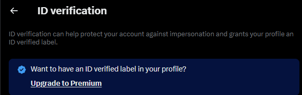 Apparently, verifying your age on Twitter requires Premium. Cool, thanks Twitter.