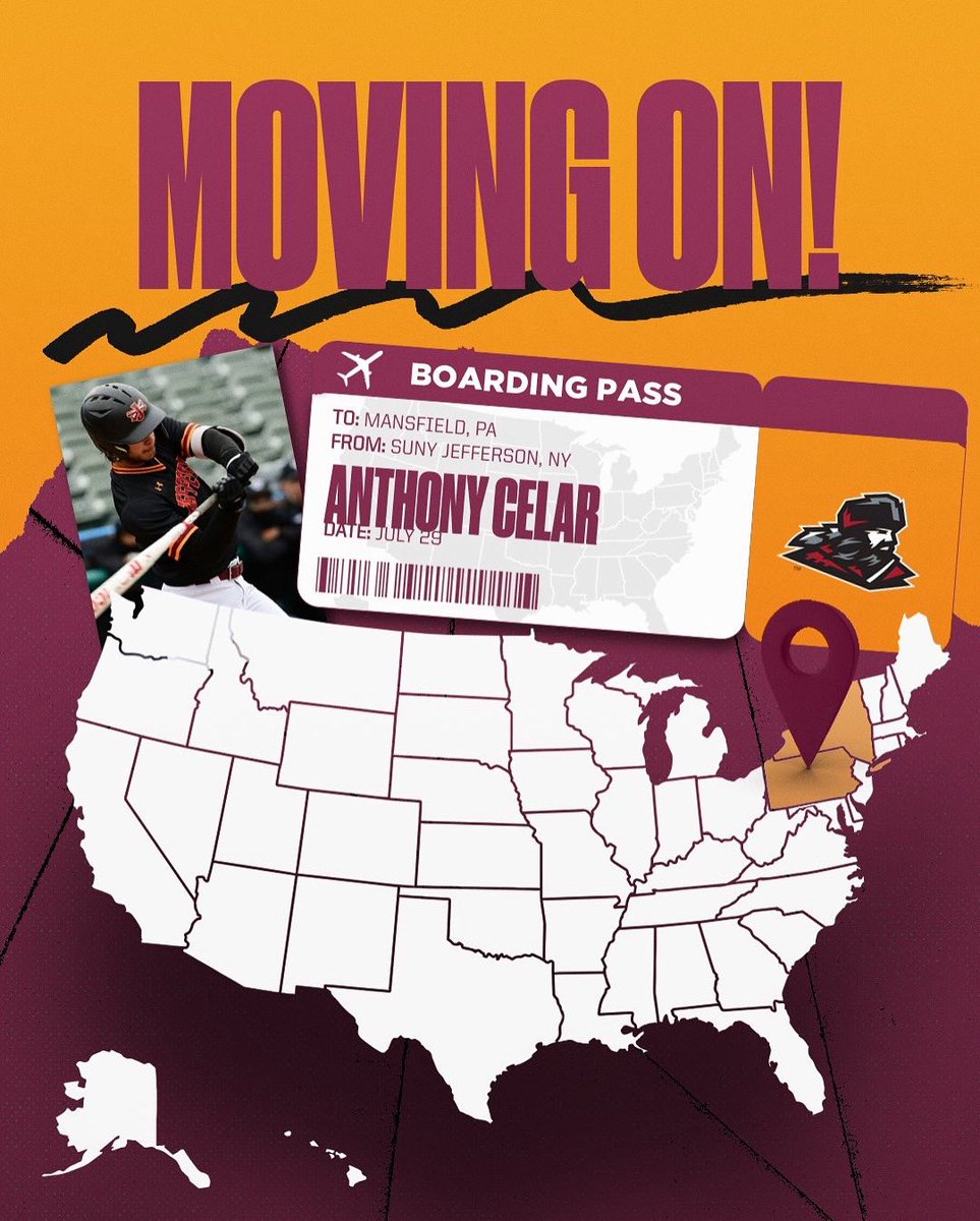 SUNY Jefferson Athletics (@cannoneers) on Twitter photo Congratulations to Anthony Celar on his commitment to Mansfield University!
After two years at Jefferson, Celar will continue his baseball career as a Mountaineer! 
Thank you for your commitment to Jefferson and good luck! Congratulations to Anthony Celar on his commitment to Mansfield University!
After two years at Jefferson, Celar will continue his baseball career as a Mountaineer! 
Thank you for your commitment to Jefferson and good luck!