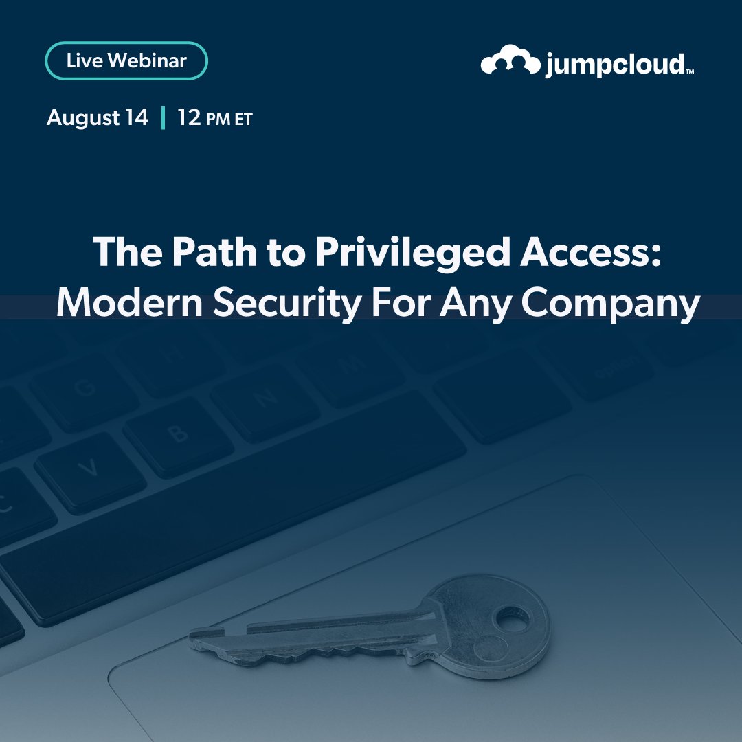 Tired of manual grind and security risks with access requests? 😓 

Join our live webinar to learn about modern PAM strategies! 

🔵 Save your seat: webinar.jumpcloud.com/path-to-privil…
